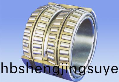 Four-row tapered roller bearings.